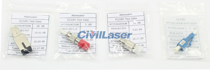 SC PC Yin and Yang Plastic Optical Attenuator Accurate Attenuation